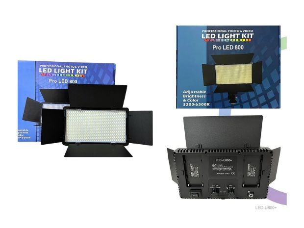 &uu PANEL LED FOTOGRAFIA PROFESIONAL RGB 800 LED-U800+